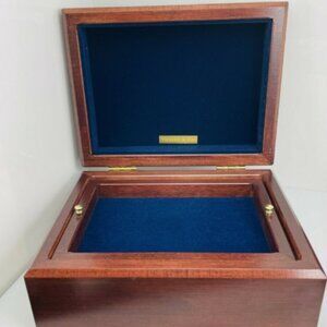 Tiffany & Co Cherry Wood Mens or Ladies Jewelry or Watch Box, Beautiful!